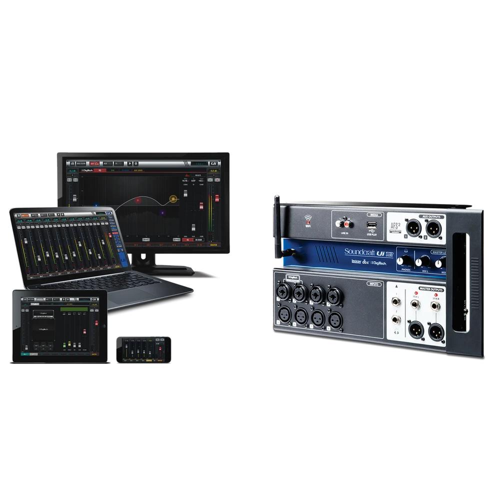 Soundcraft Ui12 12-Channel Digital Mixer with Wireless Control