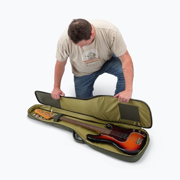 On Stage Adventure Series Bass Guitar Gig Bag in Green