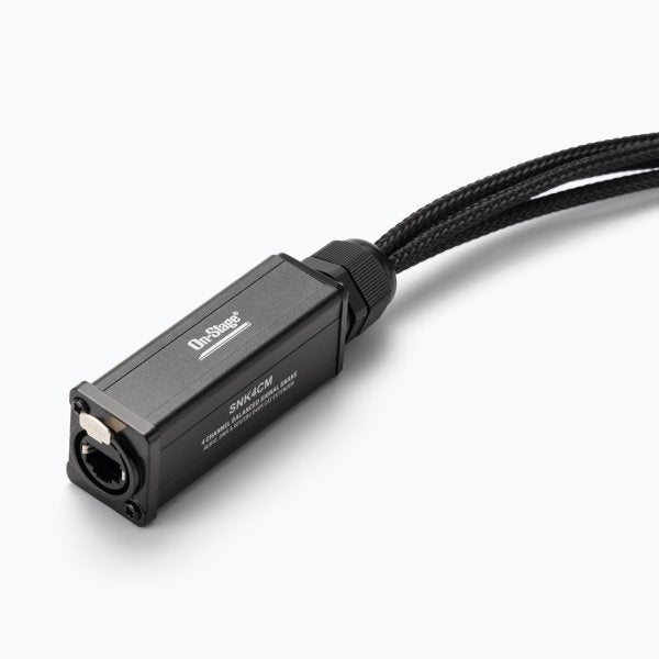 On Stage On-Stage SNK4CM Production-Grade Ethernet to 4 x XLR Snake Cable (Male)