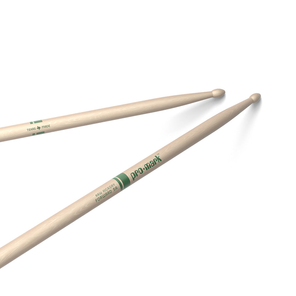 D'Addario TXR5AW Raw Hickory 5A Wood Tip Drumstick-drum sticks-Daddario-Hermes Music