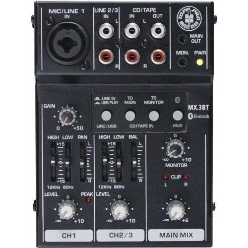 top gear v8 mixer Topp Pro TP MX3BT