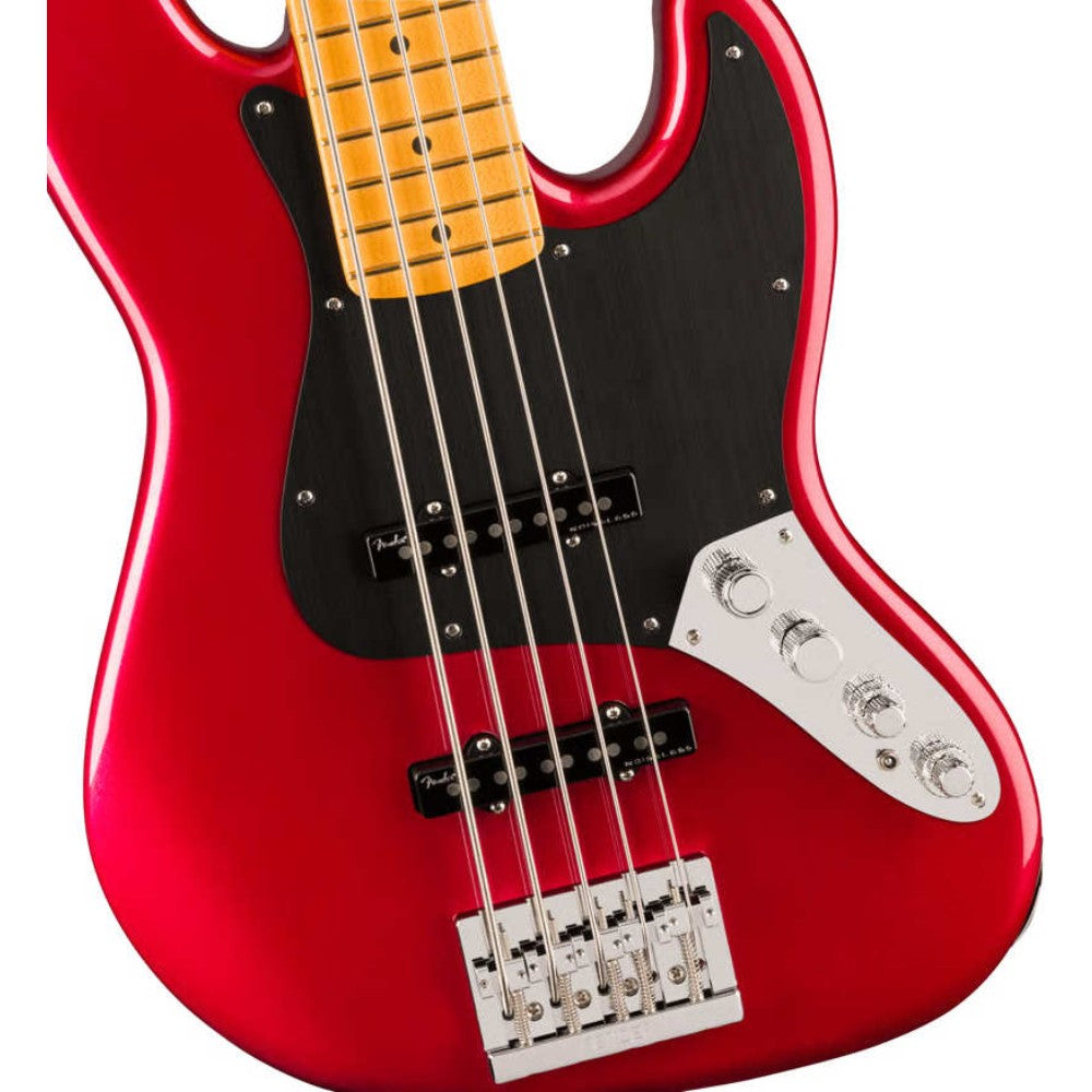 Fender American Ultra II Jazz Bass V in Sinister Red Fender Hermes Music