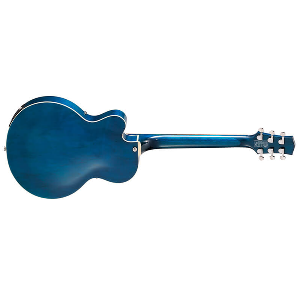 Vox VGA3DTB Giulietta Single Archtop Electric Guitar Trans Blue with A