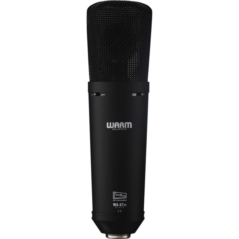 Warm Audio WA-87 R2 Large-Diaphragm Multipattern Condenser Microphone (Black)-microphones-Warm Audio-Hermes Music