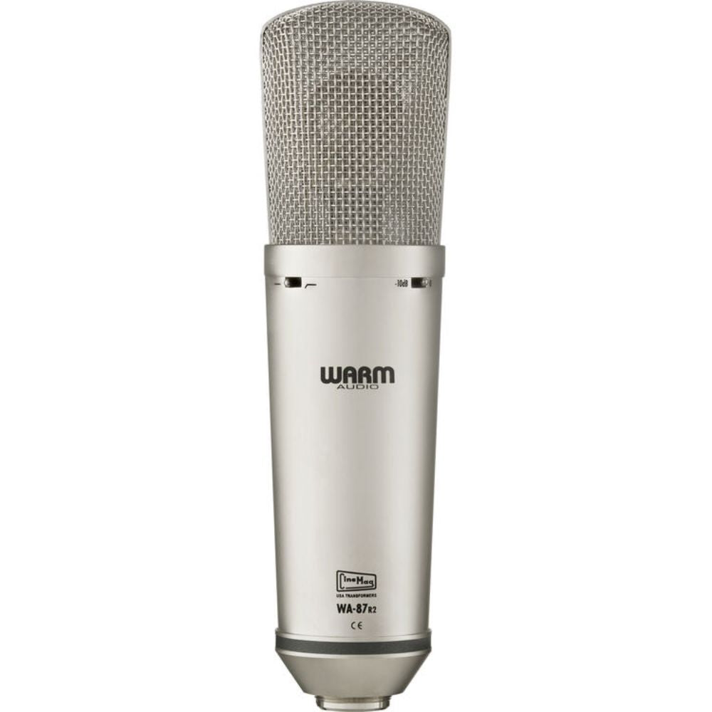 Warm Audio WA-87 R2 Large-Diaphragm Multipattern Condenser Microphone (Nickel)-microphones-Warm Audio-Hermes Music