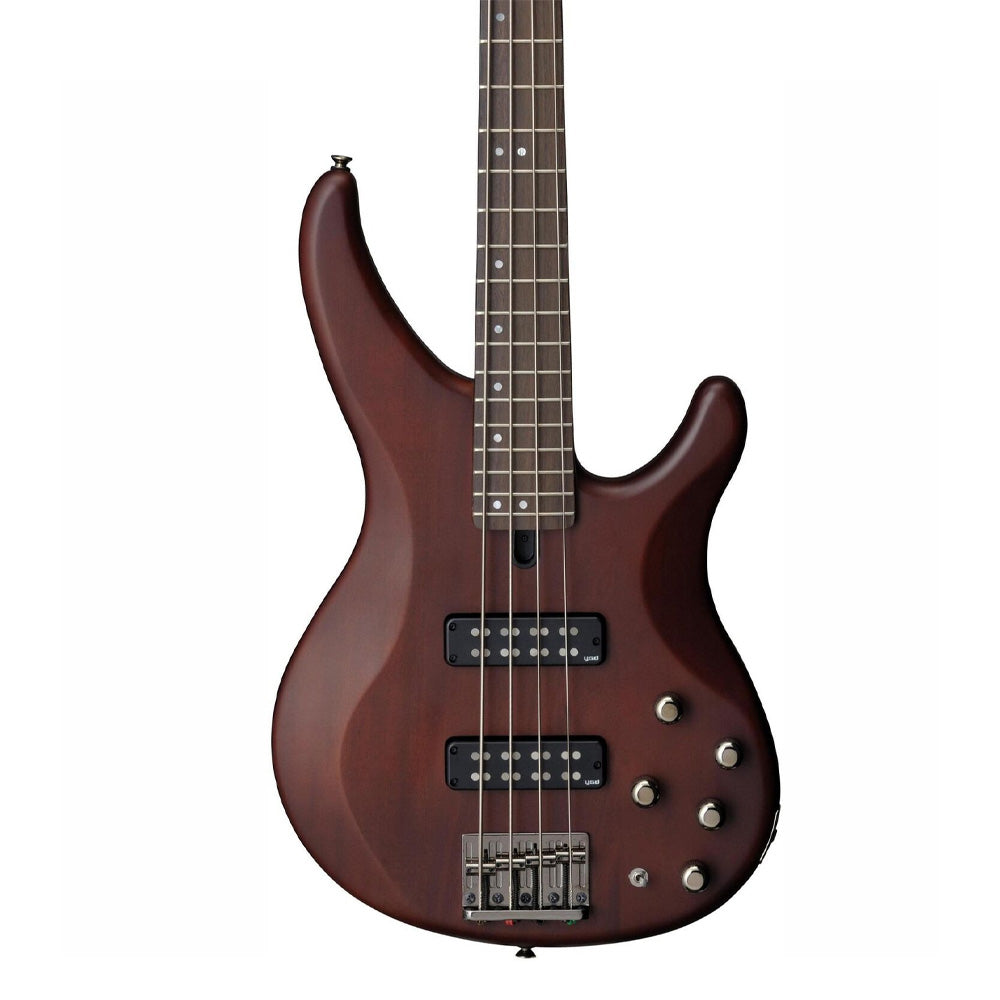 Yamaha TRBX504 4-String Premium Electric Bass Guitar Transparent Brown-Yamaha- Hermes Music