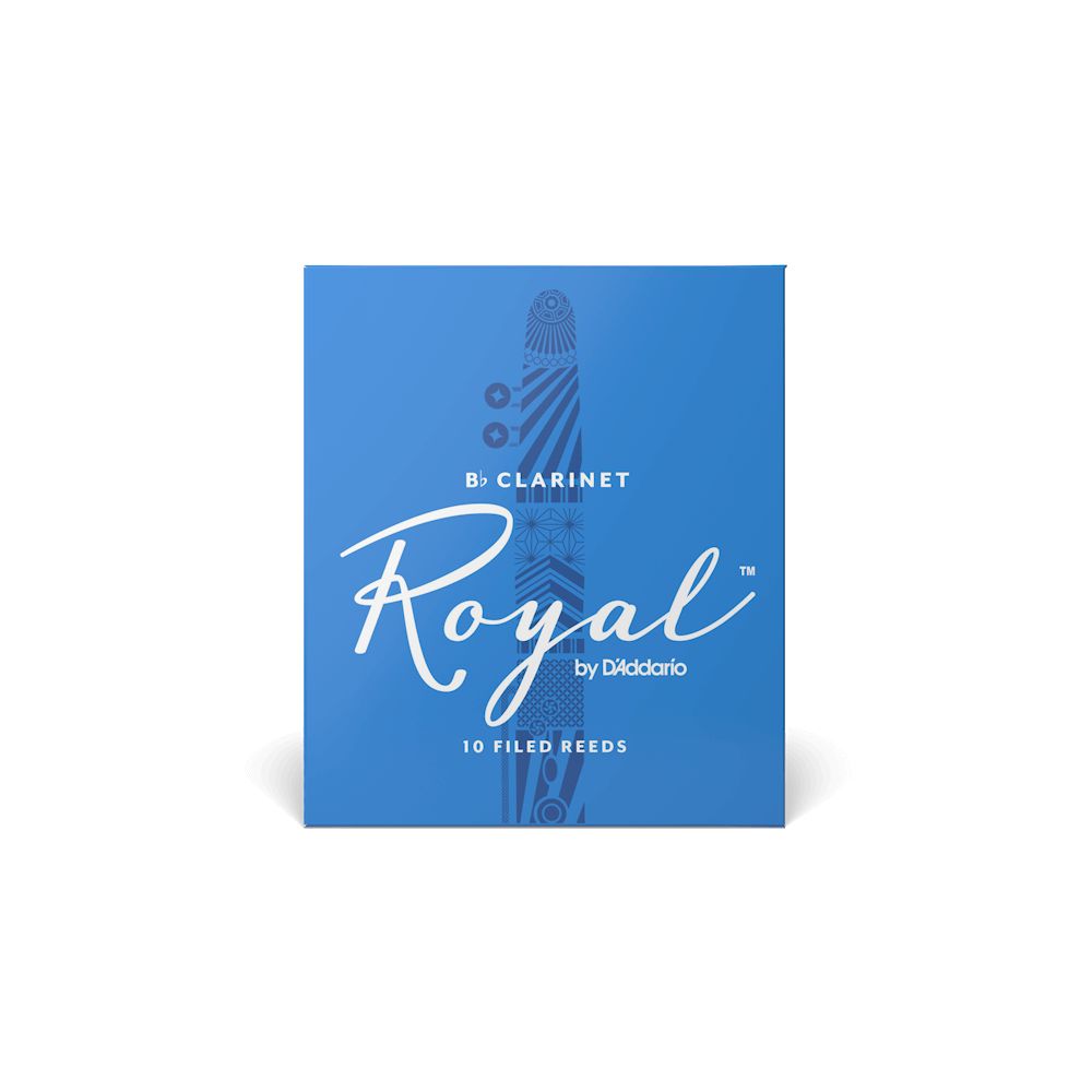 D'Addario Royal by D'Addario Bb Clarinet Reeds Strength 2.5, 10-Pack