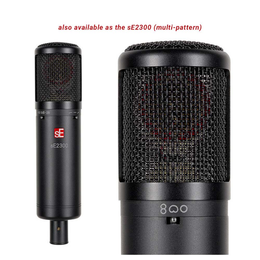 sE Electronics sE2200 Large Diaphragm Condenser Microphone with Shockmount & Filter-microphone-SE Electronics- Hermes Music
