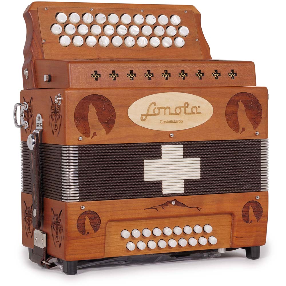 Sonola Lobo Accordion in Dark Wood FBE
