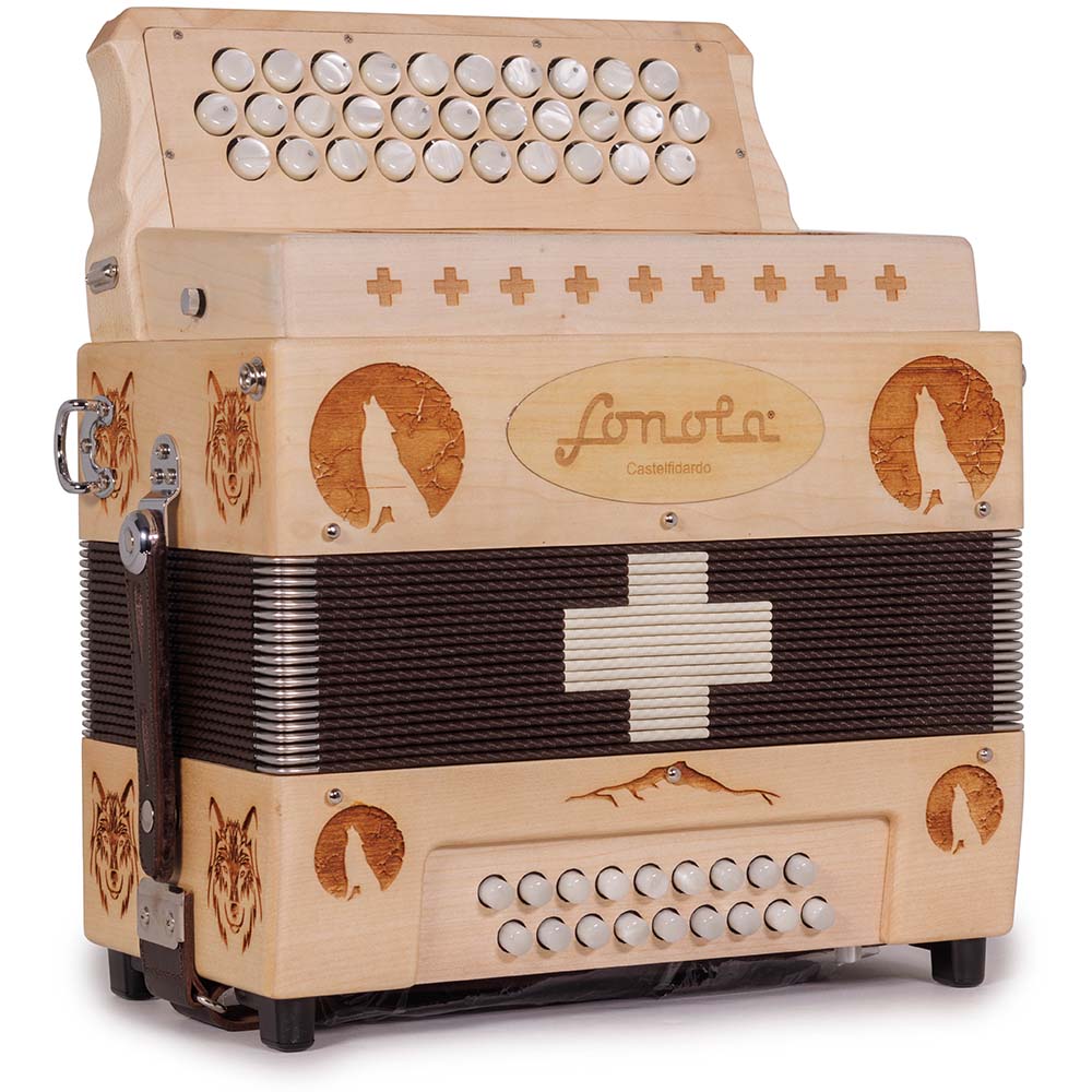 Sonola Lobo Accordion in Light Wood FBE