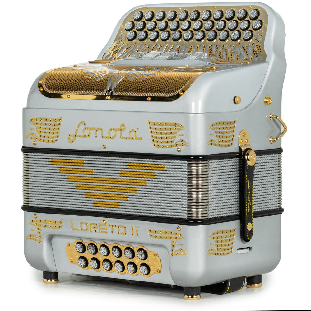 Sonola Loreto II Ultra Compact Accordion 5 Switch FBE Gray with Gold
