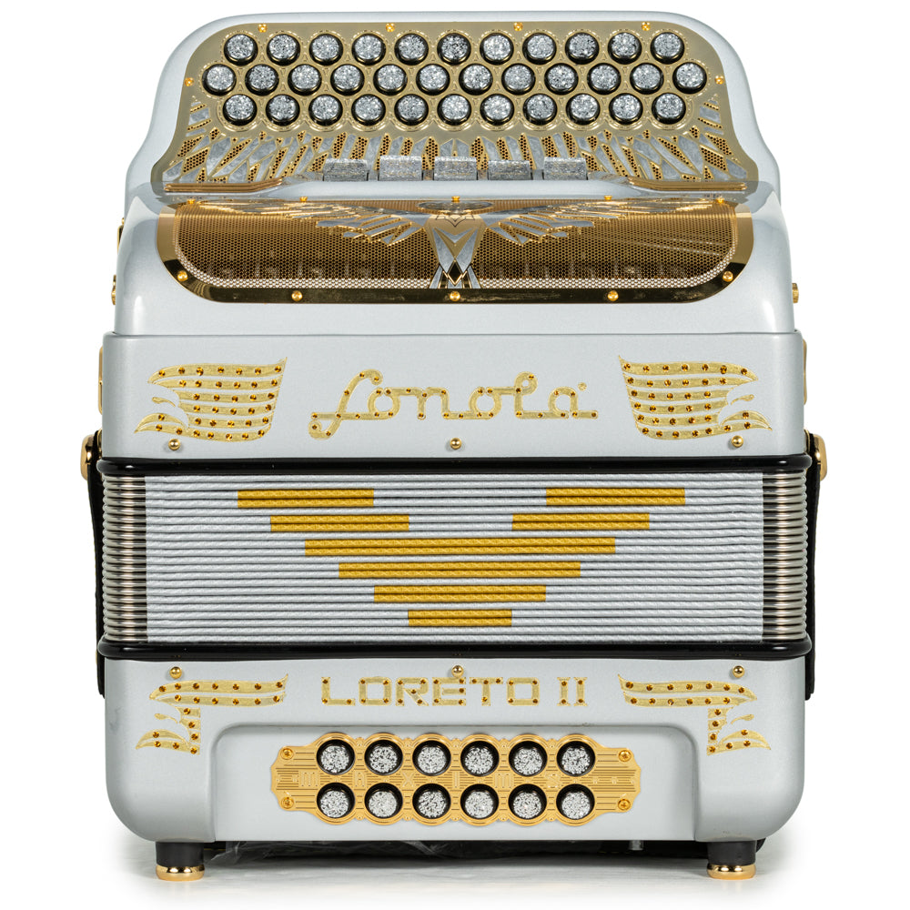 Sonola Loreto II Ultra Compact Accordion 5 Switch FBE Gray with Gold